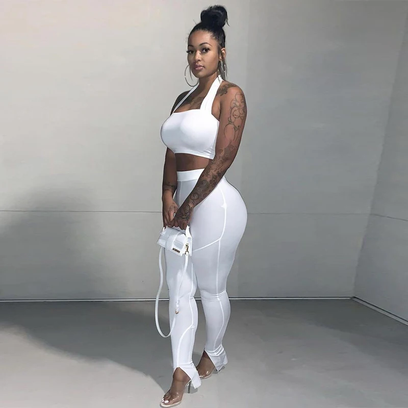 Sexy Two Piece Matching Sets Backless Crop Top Fitness Pants 2021 Summer Fashion Streetwear Clothing Night Club Outfits
Sexy Two Piece Matching Sets Backless Crop Top Fitness Pants 2021 Summer Fashion Streetwear Clothing Night Club Outfits