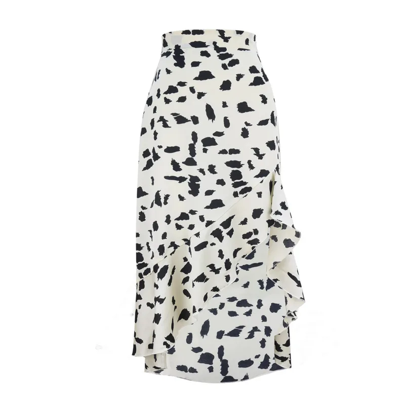 Asymmetrical Ruffles Hem High Waist Printed Leopard Bottom A-line Irregular Midi Skirt Elegant Lady Office 2019 Beach Skirts
Asymmetrical Ruffles Hem High Waist Printed Leopard Bottom A-line Irregular Midi Skirt Elegant Lady Office 2019 Beach Skirts