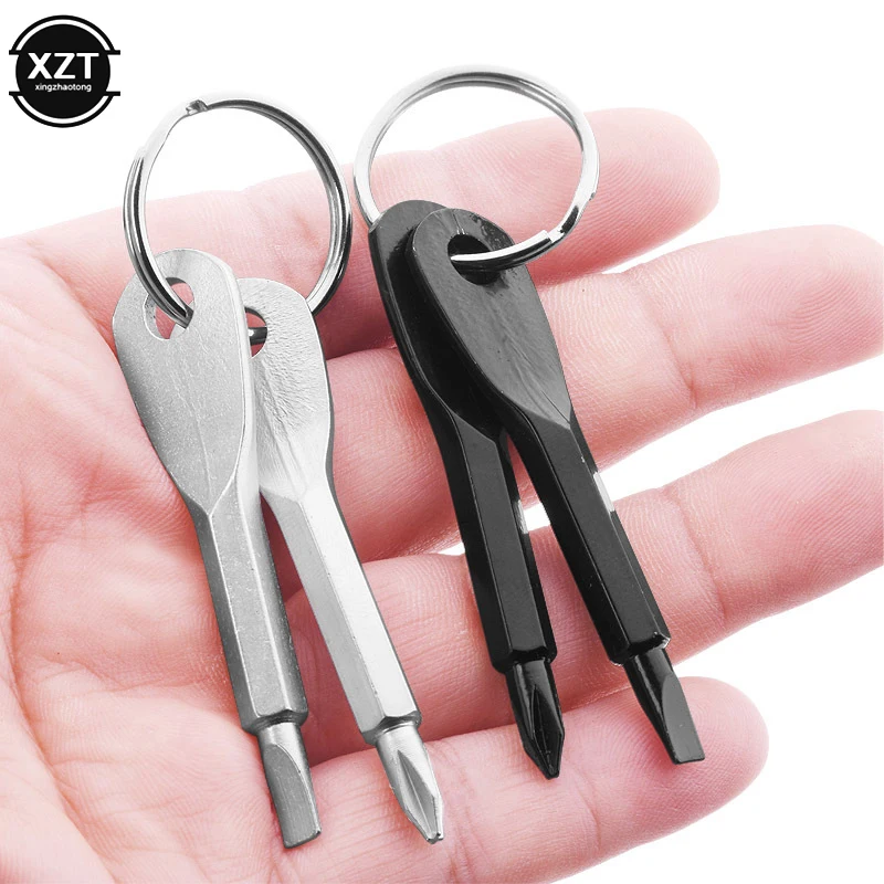 1 Set Stainless Steel Mini EDC Multifunction Screwdriver Key Shape Slotted Screwdrivers Keychain Pocket Repair Tool
1 Set Stainless Steel Mini EDC Multifunction Screwdriver Key Shape Slotted Screwdrivers Keychain Pocket Repair Tool
