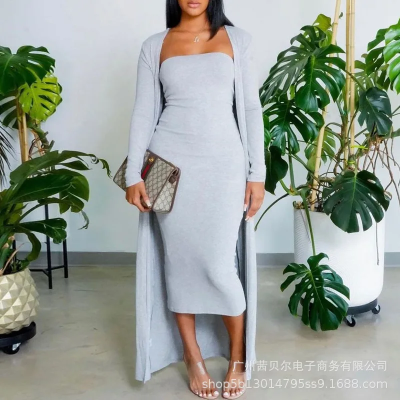 Nowsaa Women Elegant Sets Long Cardigan Tops Wide Leg Pants Suits Dress Simple Two Piece Sets Autumn Work Casual Bandage Outfits
Nowsaa Women Elegant Sets Long Cardigan Tops Wide Leg Pants Suits Dress Simple Two Piece Sets Autumn Work Casual Bandage Outfits
