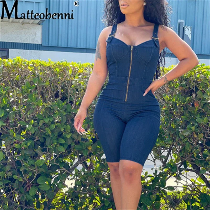 Summer Women Fashion Denim Jumpsuit Adjustable Spaghetti Strap One Piece Bodysuit Lady Backless Zipper Rompers Combinaison Femme
Summer Women Fashion Denim Jumpsuit Adjustable Spaghetti Strap One Piece Bodysuit Lady Backless Zipper Rompers Combinaison Femme