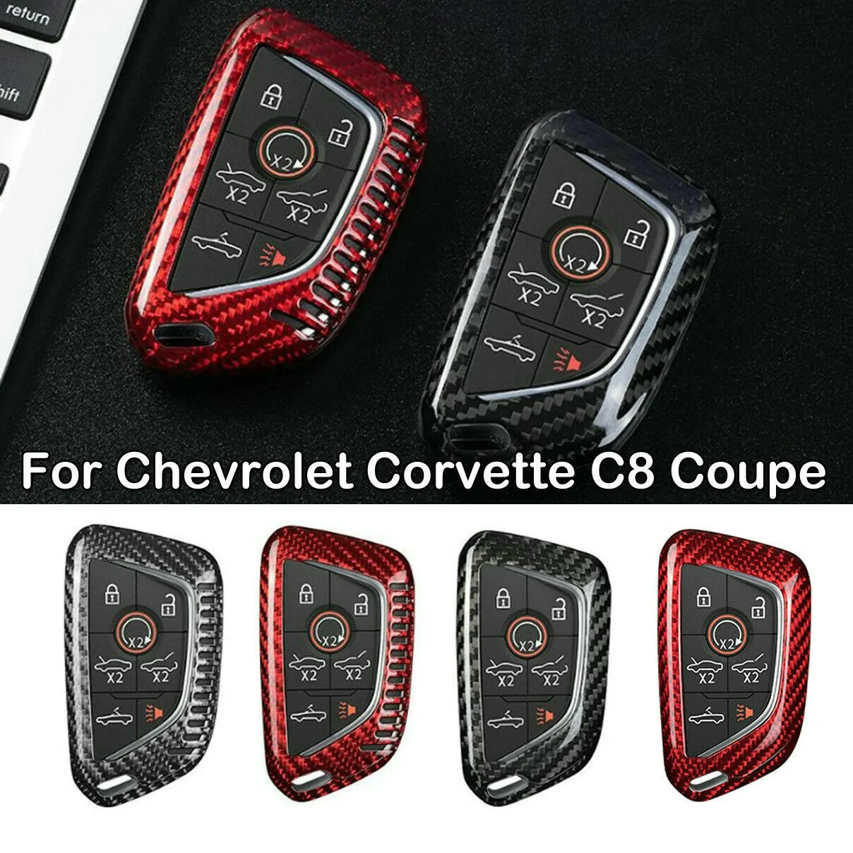 Remote For Chevrolet Corvette C8 Coupe 2021 Key Cover Anti Scratch Real Carbon Fiber
Remote For Chevrolet Corvette C8 Coupe 2021 Key Cover Anti Scratch Real Carbon Fiber