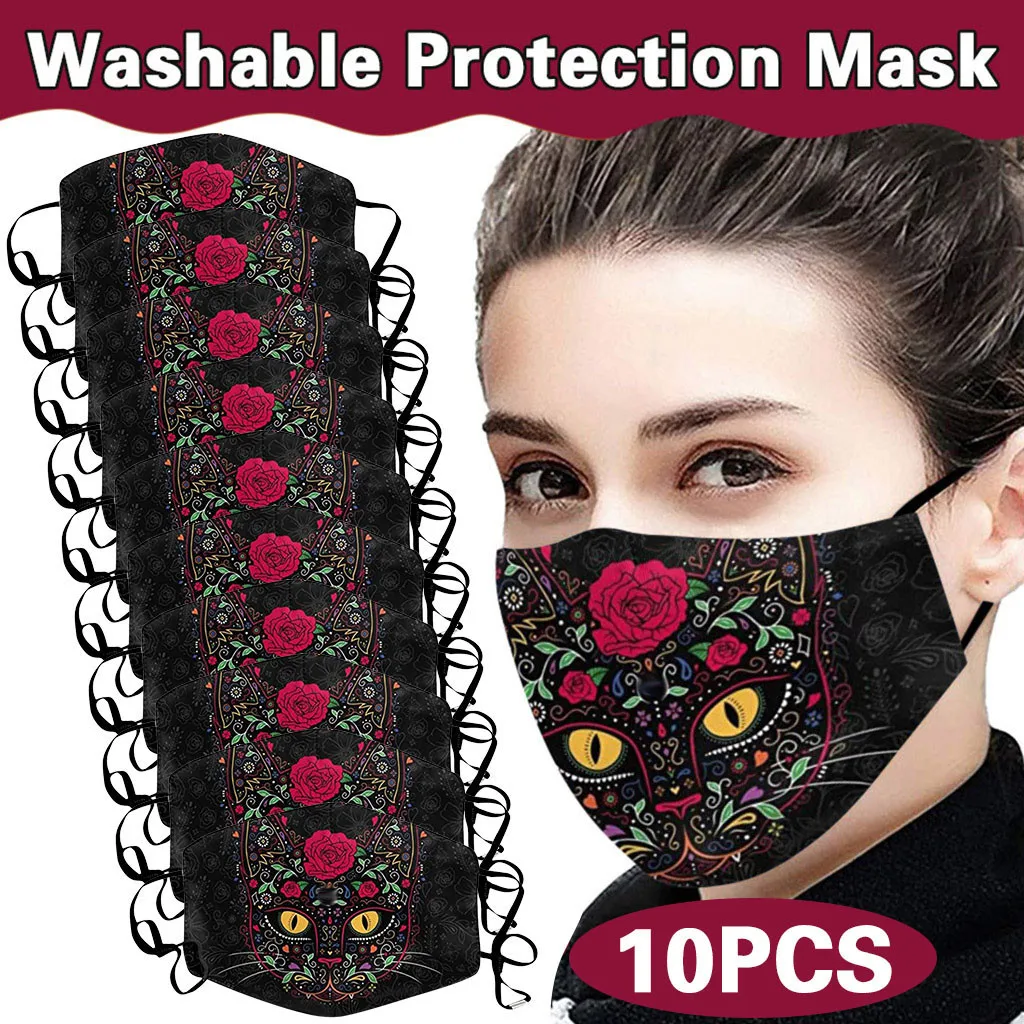1/3/5/10PC Cat Flower Print Mouth Mask Adult Anti-dust Foggy Haze Protect Face Mask Adjustable Washable Cotton Masks mascarillas
1/3/5/10PC Cat Flower Print Mouth Mask Adult Anti-dust Foggy Haze Protect Face Mask Adjustable Washable Cotton Masks mascarillas