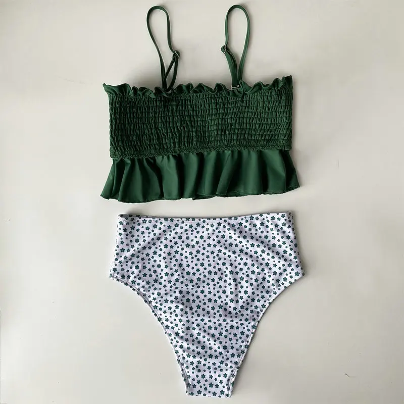 Sexy Ruffle Swimsuit Push Up Brazilian 2 Pieces Swimwear Women High Waisted Bikini Set 2020 Halter Swimsuit Triange Female
Sexy Ruffle Swimsuit Push Up Brazilian 2 Pieces Swimwear Women High Waisted Bikini Set 2020 Halter Swimsuit Triange Female