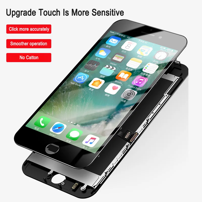 ЖК-дисплей для iPhone 7 6 6S 8 Plus X XS XR pantalla, экран с 3D сенсорным дигитайзером в сборе, сменные ЖК-дисплеи для телефонов AAAA ++, Лидер продаж
ЖК-дисплей для iPhone 7 6 6S 8 Plus X XS XR pantalla, экран с 3D сенсорным дигитайзером в сборе, сменные ЖК-дисплеи для телефонов AAAA ++, Лидер продаж