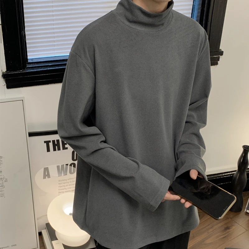 Winter Men Inside Long Sleeve T Shirts Loose Office Fashion Trend Casual Harajuku Oversized Clothing Streetwear White Black Grey
Winter Men Inside Long Sleeve T Shirts Loose Office Fashion Trend Casual Harajuku Oversized Clothing Streetwear White Black Grey