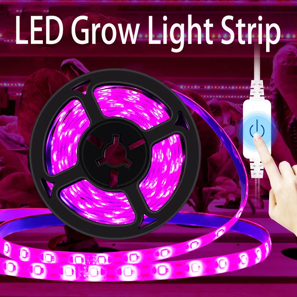 USB Touch Dimming Plant LED Grow Light Full Spectrum Phyto Light Strip Waterproof 0.5M 1M 2M 3M Greenhouse LED Flower Grow Lamp
USB Touch Dimming Plant LED Grow Light Full Spectrum Phyto Light Strip Waterproof 0.5M 1M 2M 3M Greenhouse LED Flower Grow Lamp