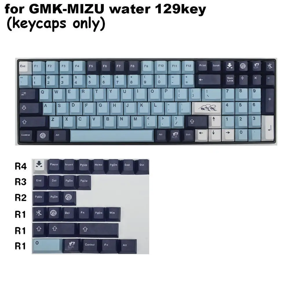 129-key PBT Original High Mechanical Keyboard Personality Keycap For GMK-MIZU Mechanical Keyboard Keycap
129-key PBT Original High Mechanical Keyboard Personality Keycap For GMK-MIZU Mechanical Keyboard Keycap