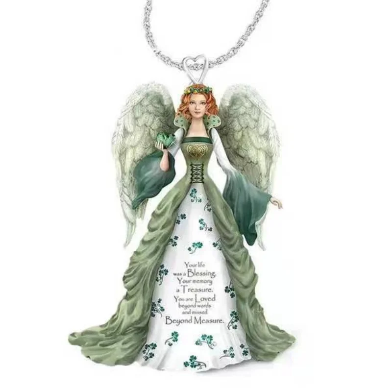 60pcs/ lote VOVT Brand Fashion Creative 925 Princess crystal lovely green angel wings lady pendant necklace for women
60pcs/ lote VOVT Brand Fashion Creative 925 Princess crystal lovely green angel wings lady pendant necklace for women
