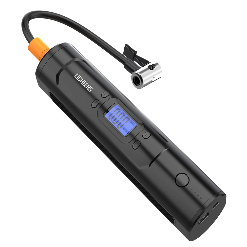 6000mAh Car Air Compressor 12V 150 PSI Tire Inflator with Digital LED Light Electric Auto Pump for Motorcycle Bike
6000mAh Car Air Compressor 12V 150 PSI Tire Inflator with Digital LED Light Electric Auto Pump for Motorcycle Bike