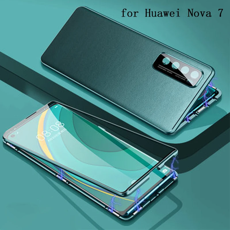 Магнитный чехол с двойным боковым стеклом для Huawei Nova 7 7se, закаленное стекло, гибридный кожаный чехол с полной защитой для Nova 7pro, Nova 7 Pro
Магнитный чехол с двойным боковым стеклом для Huawei Nova 7 7se, закаленное стекло, гибридный кожаный чехол с полной защитой для Nova 7pro, Nova 7 Pro