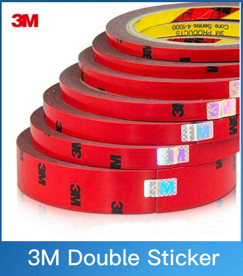 1pcs 3M Double faced Acrylic Foam Adhesive 3 meters Long Tape 6/10/20mm Auto Special Sponge Puffs Glue car decals decoration
1pcs 3M Double faced Acrylic Foam Adhesive 3 meters Long Tape 6/10/20mm Auto Special Sponge Puffs Glue car decals decoration
