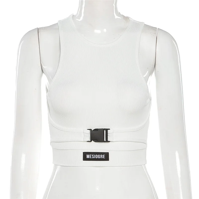 Sexy Women Tank Tops Pure Color sleeveless Slim Navel Fashion Schoolbag Buckle Labeling Vest Casual Summer Fashion 2021 New
Sexy Women Tank Tops Pure Color sleeveless Slim Navel Fashion Schoolbag Buckle Labeling Vest Casual Summer Fashion 2021 New