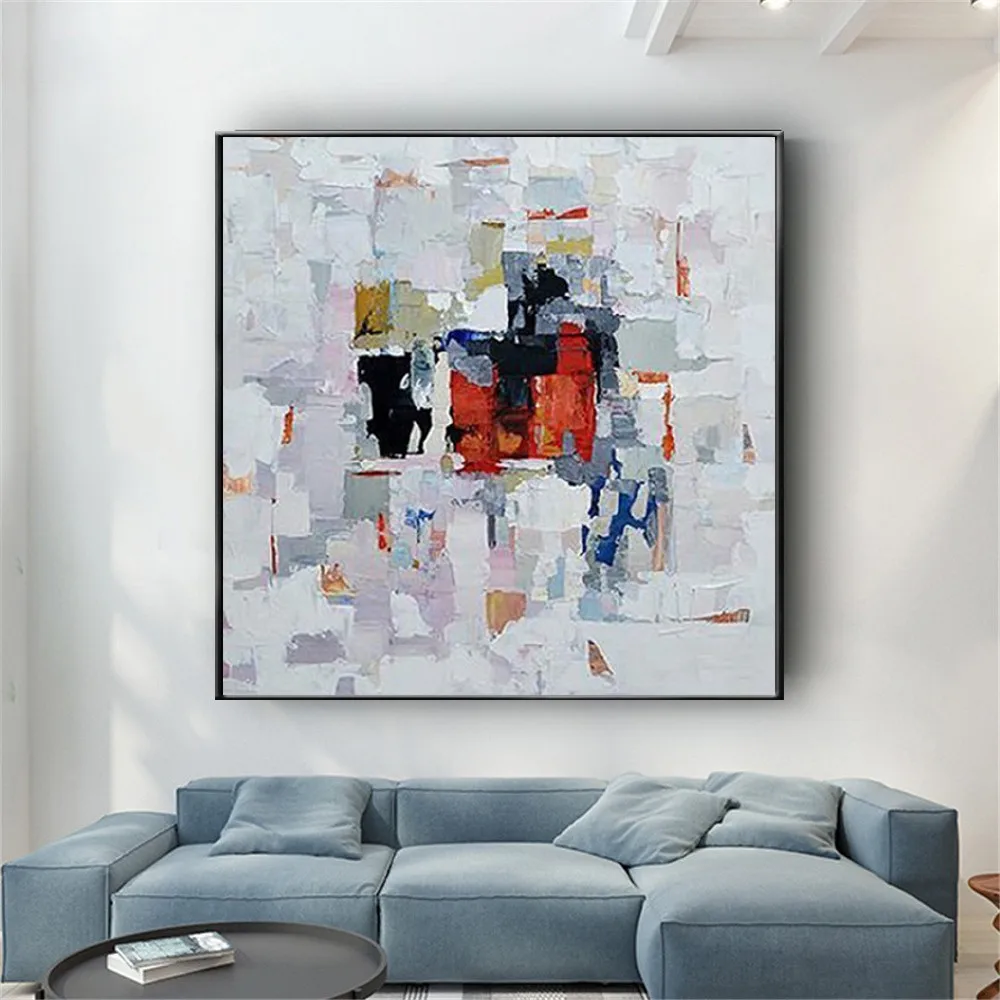 Hand-painted Abstract Oil Painting Palette Painting Knife Wall Painting Art Modern Canvas Painting On Home Living Room Decor Art
Hand-painted Abstract Oil Painting Palette Painting Knife Wall Painting Art Modern Canvas Painting On Home Living Room Decor Art