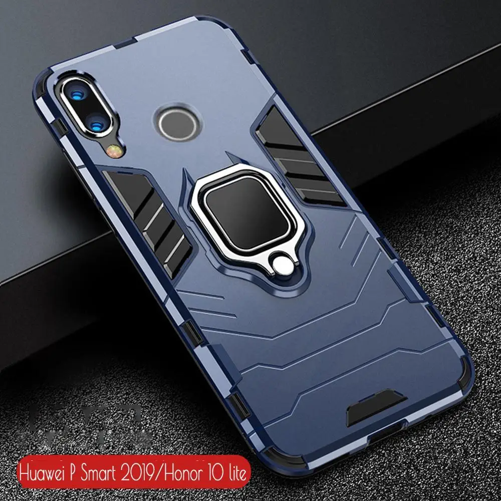 For Honor 10 Lite Case Armor PC Cover Finger Ring Holder Phone Case On For Huawei P Smart 2019 Cover Durable Reinforced Bumper
For Honor 10 Lite Case Armor PC Cover Finger Ring Holder Phone Case On For Huawei P Smart 2019 Cover Durable Reinforced Bumper