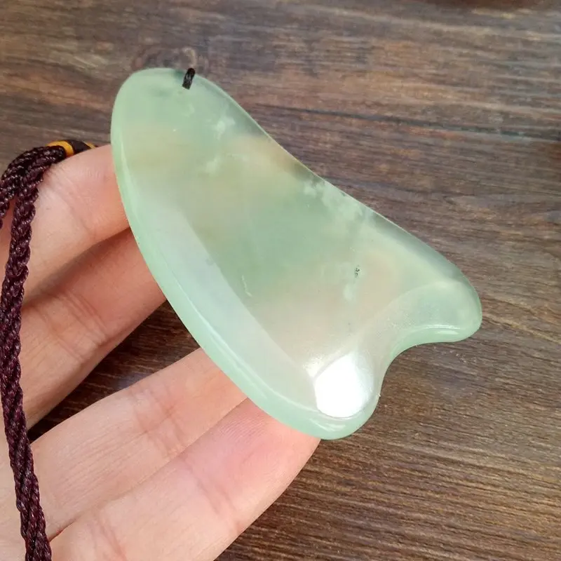 guasha Natural Jade Triangle Gua Sha Plate Scrapping Board Acupuncture Point Massage Face Eye Body Back Beauty Massager Tool 
guasha Natural Jade Triangle Gua Sha Plate Scrapping Board Acupuncture Point Massage Face Eye Body Back Beauty Massager Tool