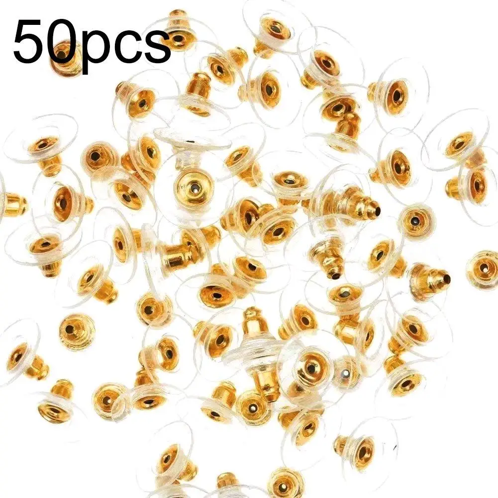 Hot Sales!!!! 50Pcs/Set Ear Nuts Earring Findings Keepers Safety Back Stoppers for DIY Jewelry
Hot Sales!!!! 50Pcs/Set Ear Nuts Earring Findings Keepers Safety Back Stoppers for DIY Jewelry