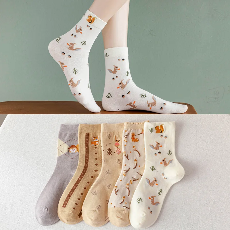 10 pieces=5 pairs women socks fashionable new fund of 2021 autumn winters cartoon squirrel female socks women
10 pieces=5 pairs women socks fashionable new fund of 2021 autumn winters cartoon squirrel female socks women