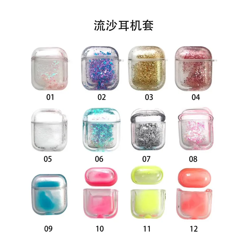 Liquid Quicksand Earphone Case For Apple Airpods 2 1 AirPods Pro Glitter Sequins Headphone Headset Cover AirPod Protector Shell
Liquid Quicksand Earphone Case For Apple Airpods 2 1 AirPods Pro Glitter Sequins Headphone Headset Cover AirPod Protector Shell
