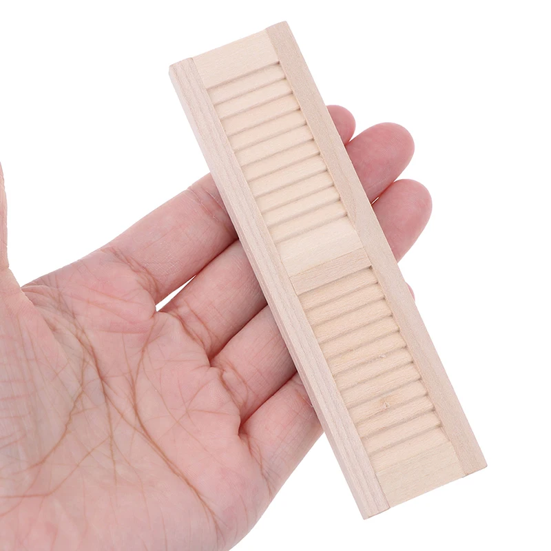 2pcs 1/12 Miniature Doll House Wooden Shutters DIY Window Furniture Accessory Toy
2pcs 1/12 Miniature Doll House Wooden Shutters DIY Window Furniture Accessory Toy