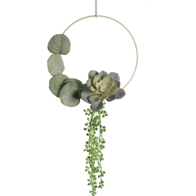 Artificial Green Plants Succulent Bamboo Ring Home Room Hotel Shopping Hanging Wreath In Snow Lotus 2021 New household products
Artificial Green Plants Succulent Bamboo Ring Home Room Hotel Shopping Hanging Wreath In Snow Lotus 2021 New household products