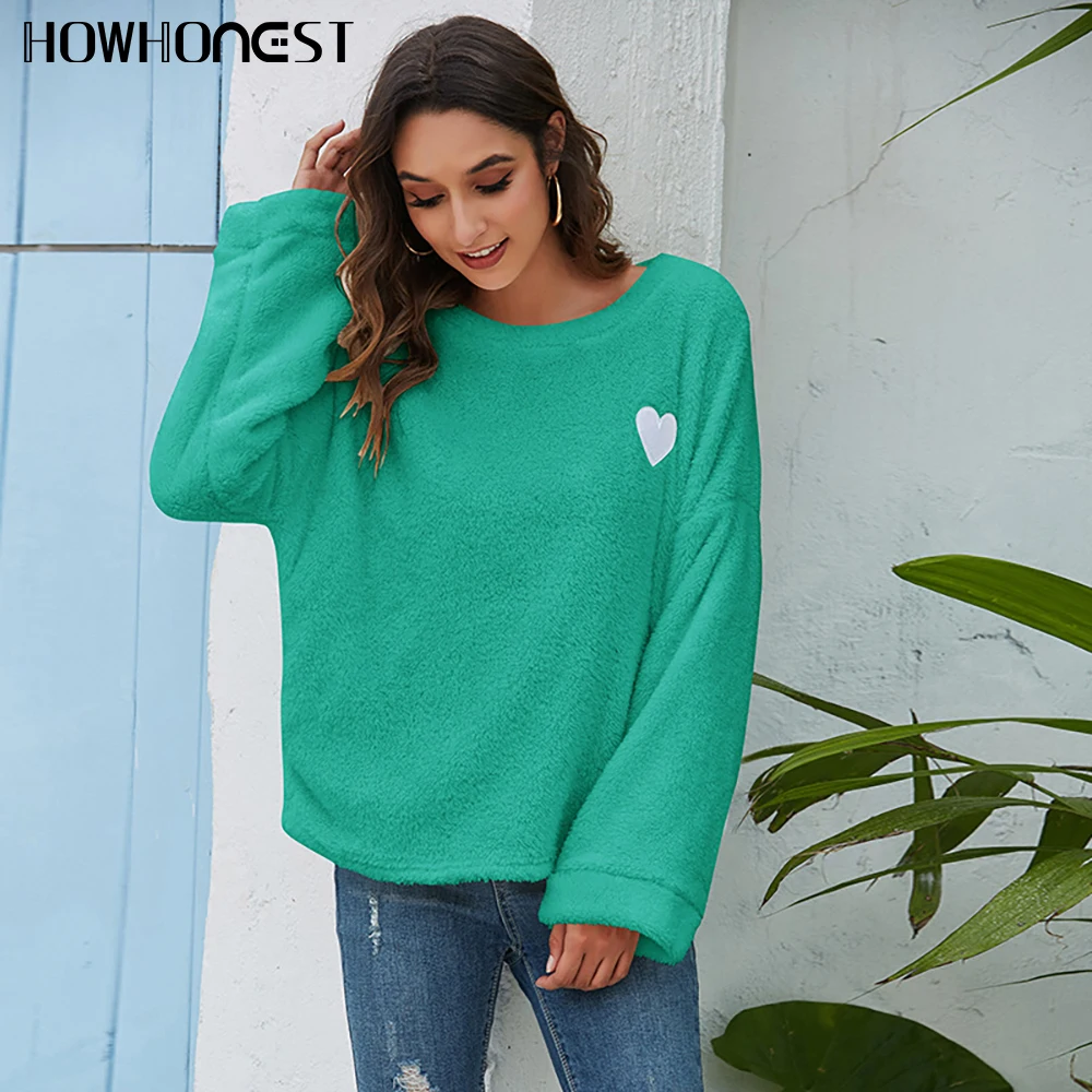 Women's Sweater Autumn Winter O Neck Love Embroidery Loose Pullovers Plush Ladies Sweater Tops Female Blouses Sweatshirt 2021
Women's Sweater Autumn Winter O Neck Love Embroidery Loose Pullovers Plush Ladies Sweater Tops Female Blouses Sweatshirt 2021