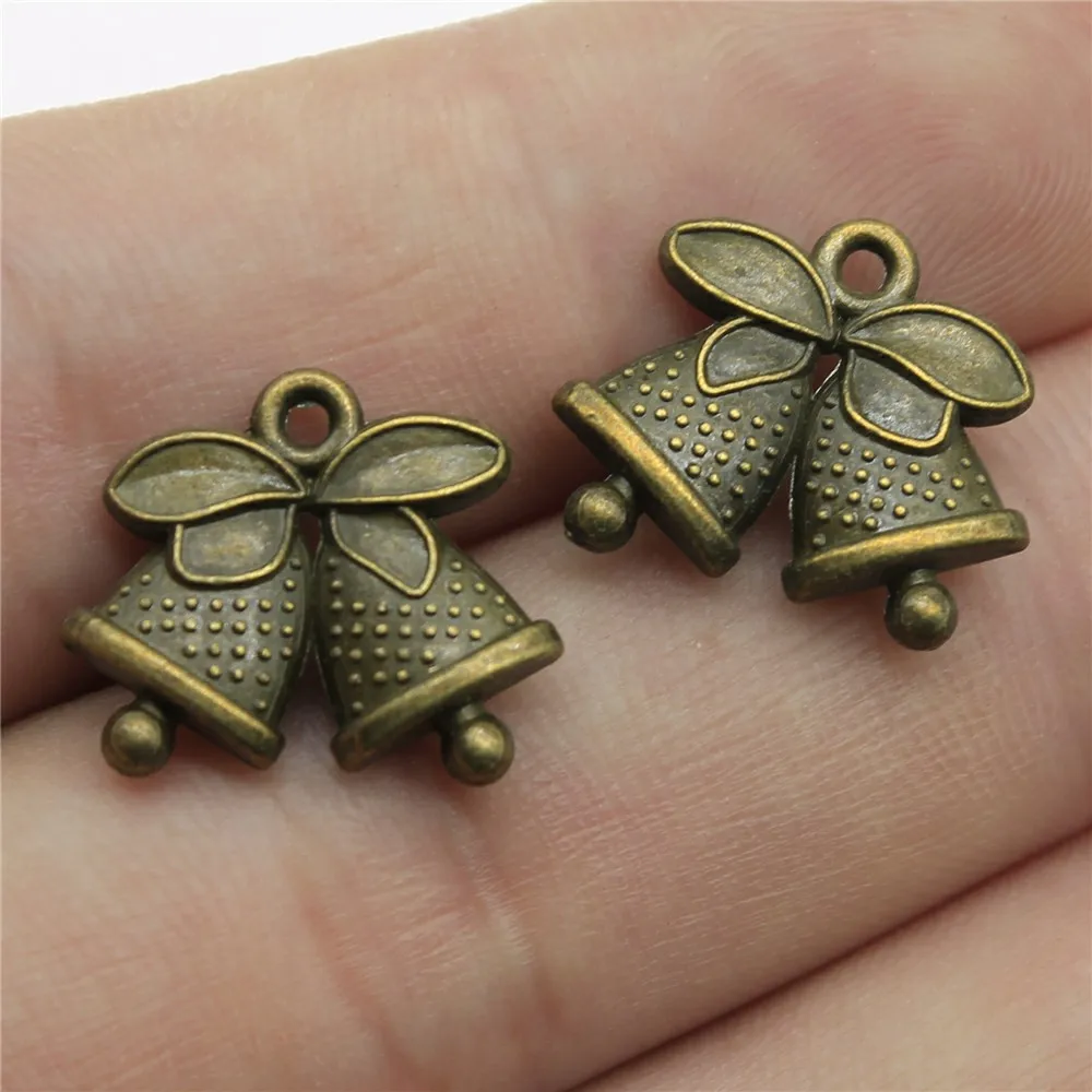 WYSIWYG 10pcs 14x16mm Vintage Bell Pendants Charm For Jewelry Making Antique Bronze Color Bell Pendants Charm Bell
WYSIWYG 10pcs 14x16mm Vintage Bell Pendants Charm For Jewelry Making Antique Bronze Color Bell Pendants Charm Bell