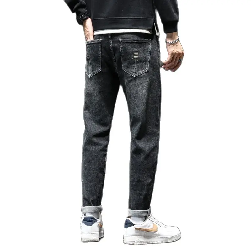 Spring Autumn New Men's Jeans Feet pants Business Fashion Straight Regular Stretch Denim Joggers Trousers Men Jeans
Spring Autumn New Men's Jeans Feet pants Business Fashion Straight Regular Stretch Denim Joggers Trousers Men Jeans