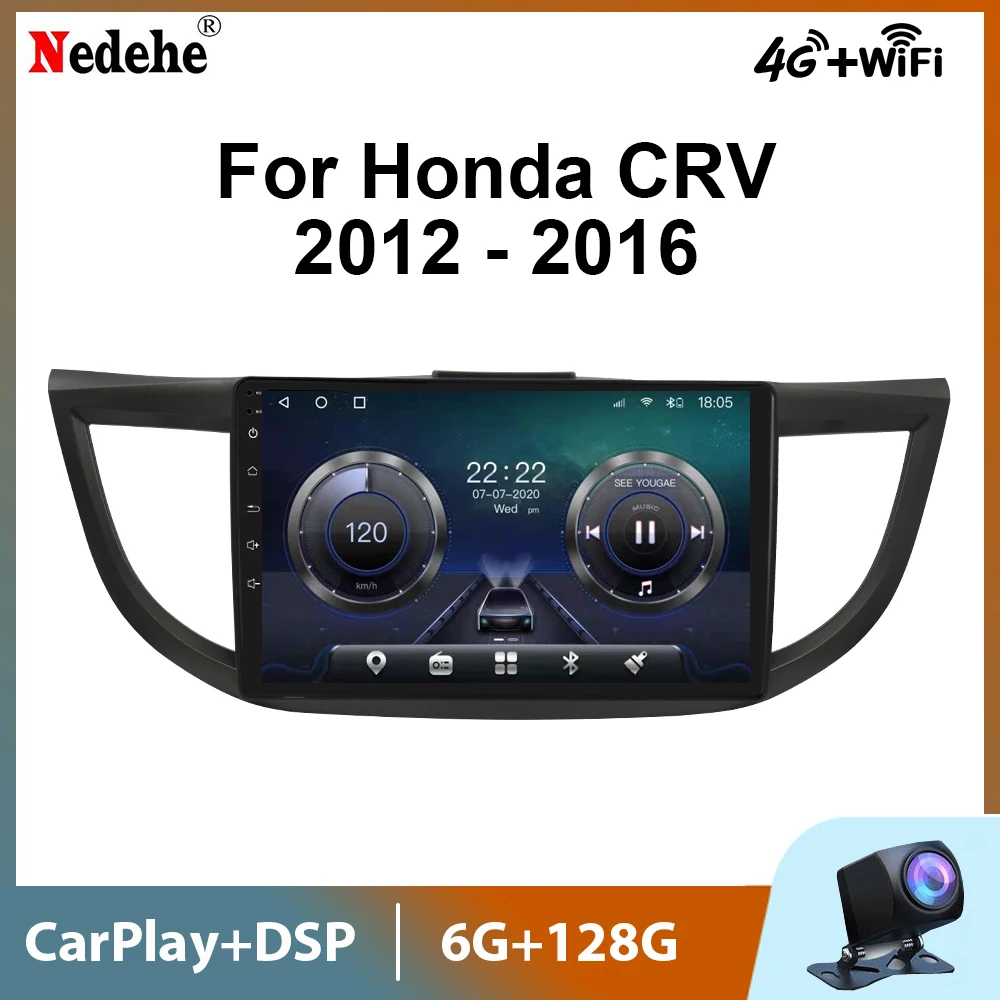 Автомагнитола на Android 11 мультимедийный видеоплеер 2 Din GPS-навигация для Honda CRV CR-V