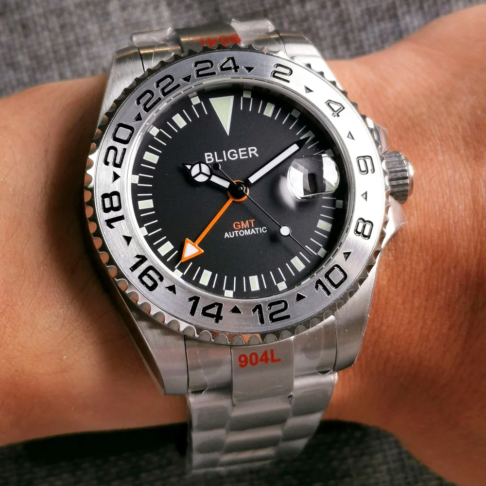 Мужские автоматические часы с зеркальным стеклом и циклами, 43 мм
Мужские автоматические часы с зеркальным стеклом и циклами, 43 мм