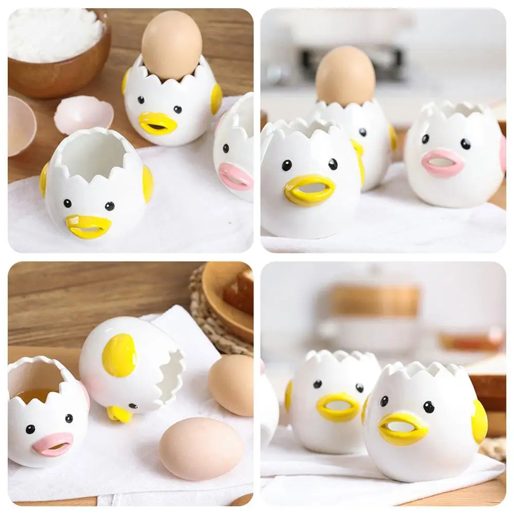 Cute Creative Ceramic Egg White Separator Egg Yolk Protein Separator Filter Yellow Chicken Shape Baking Tools Kitchen Utensils
Cute Creative Ceramic Egg White Separator Egg Yolk Protein Separator Filter Yellow Chicken Shape Baking Tools Kitchen Utensils
