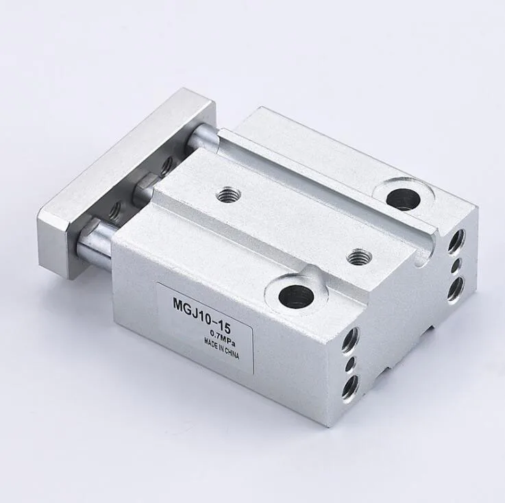 Bore 6/10mm Stroke 58/10/15/20mm MGJ Series Miniature Guide Rod Cylinder 
Bore 6/10mm Stroke 58/10/15/20mm MGJ Series Miniature Guide Rod Cylinder