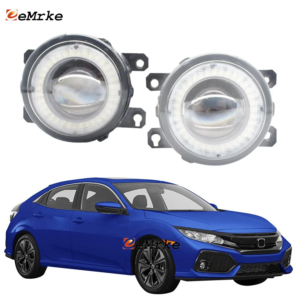 2 Pieces Car Lens LED Fog Lights Assembly Angel Eye DRL Daytime Runinng Light Lamp for Honda Civic Si Sedan USA (FC1) 2017-2019
2 Pieces Car Lens LED Fog Lights Assembly Angel Eye DRL Daytime Runinng Light Lamp for Honda Civic Si Sedan USA (FC1) 2017-2019