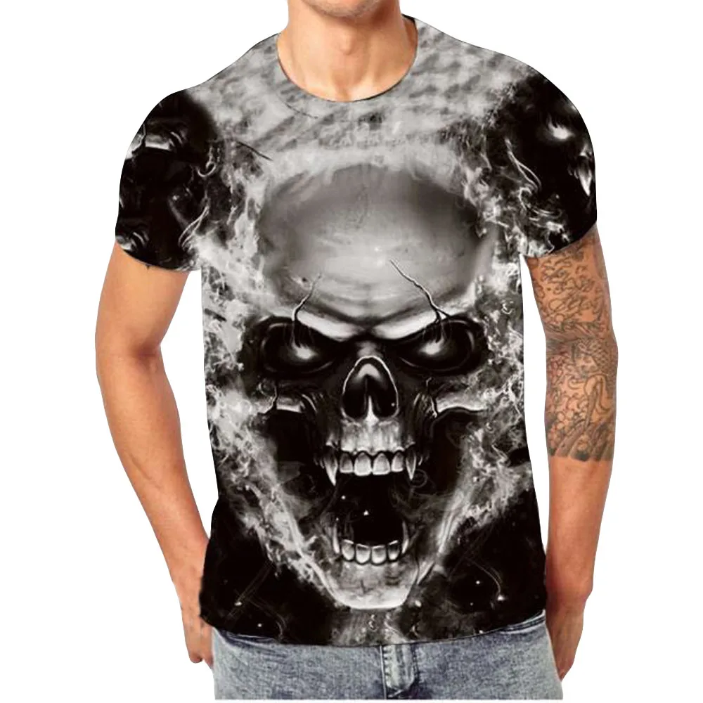 2020 Men Skull 3D Printing Tees T-Shirts Short Sleeve O-Neck Tops Cotton blend Casual Male funny t shirts camiseta masculina 
2020 Men Skull 3D Printing Tees T-Shirts Short Sleeve O-Neck Tops Cotton blend Casual Male funny t shirts camiseta masculina