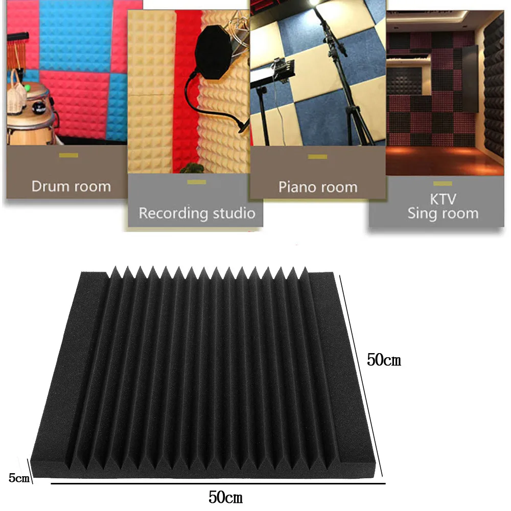 19.69 inch 16 Slots Black Sound Absorption Sponge Insulation Bass Trap Acoustic Wall Foam Padding Studio Foam KTV Soundproof
19.69 inch 16 Slots Black Sound Absorption Sponge Insulation Bass Trap Acoustic Wall Foam Padding Studio Foam KTV Soundproof