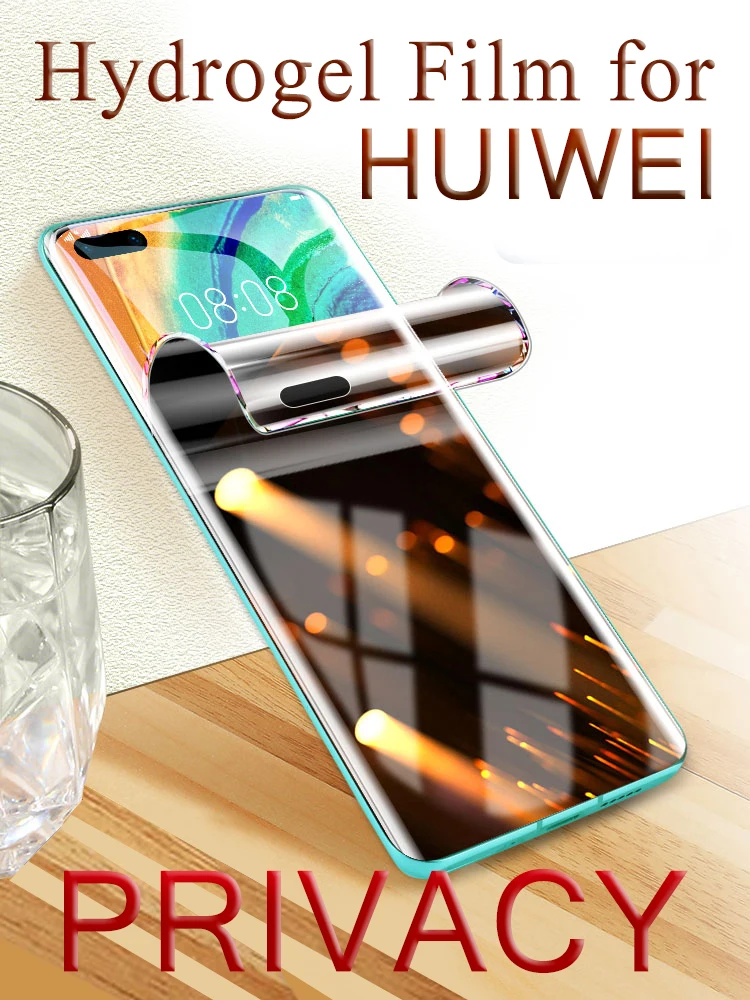 Защитная пленка для экрана Huawei P40 P30 P20 Pro Гидрогелевая Mate 40 RS 30 20 20X мягкая