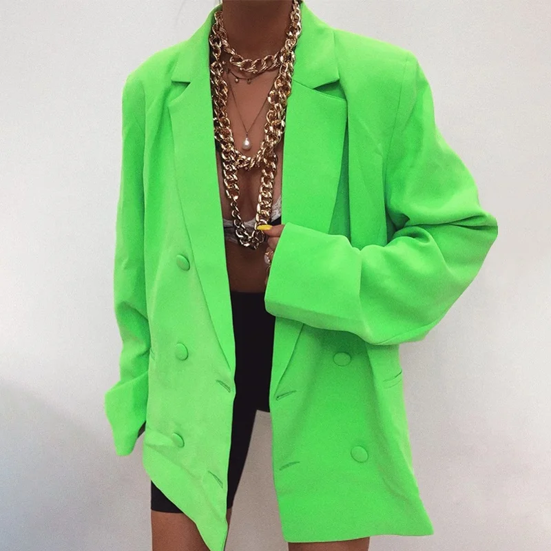 New Arrival 2021 Spring Fall Double Breasted Blazer Long Sleeve Jacket Women Loose Coat Winter Female Casual Oversized Overcoat
New Arrival 2021 Spring Fall Double Breasted Blazer Long Sleeve Jacket Women Loose Coat Winter Female Casual Oversized Overcoat