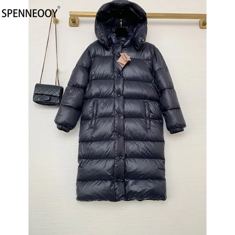 SPENNEOOY Designer Brand Winter Black Down Maxi Overcoat Outwear Women Letter Print White Duck Down Warm Long Coat
SPENNEOOY Designer Brand Winter Black Down Maxi Overcoat Outwear Women Letter Print White Duck Down Warm Long Coat