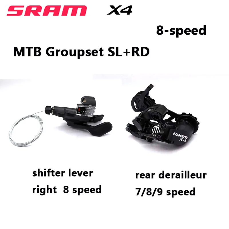SRAM X4 MTB велосипедная группировочная система триггерный переключатель передач рычаг 8s 8 скоростей с окном заднего переключателя средняя кле...
SRAM X4 MTB велосипедная группировочная система триггерный переключатель передач рычаг 8s 8 скоростей с окном заднего переключателя средняя кле...