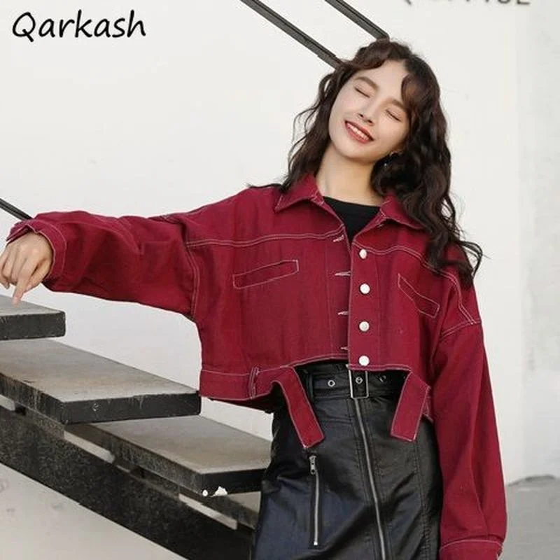 Jackets Women Loose Candy Color Students Fashionable Buttons Pockets Long Sleeve Spring Autumn Street Leisure Female Clothing
Jackets Women Loose Candy Color Students Fashionable Buttons Pockets Long Sleeve Spring Autumn Street Leisure Female Clothing