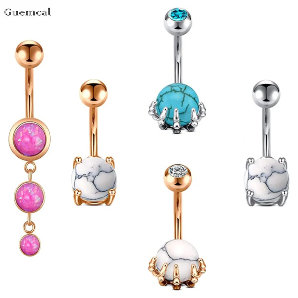 Guemcal 1pcs New Sweet Turquoise Stainless Steel Belly Button Nail Exquisite Piercing Jewelry
Guemcal 1pcs New Sweet Turquoise Stainless Steel Belly Button Nail Exquisite Piercing Jewelry