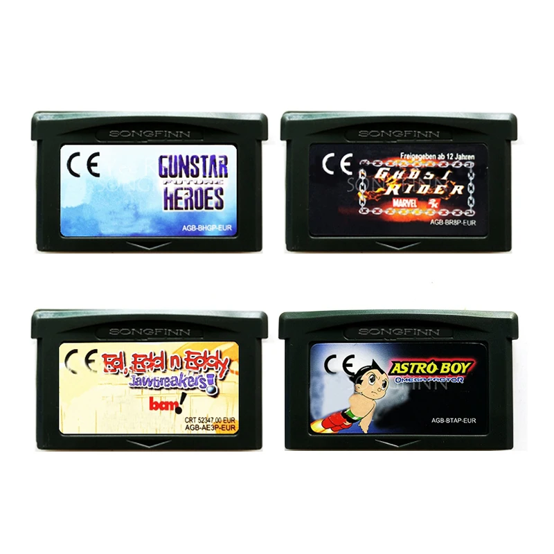 Gunstar Future Ghost Rider Ed Edd n Eddy Jawbreakers Astro Boy Omega Factor Memory Cartridge Card for 32 Bit Video Game Console
Gunstar Future Ghost Rider Ed Edd n Eddy Jawbreakers Astro Boy Omega Factor Memory Cartridge Card for 32 Bit Video Game Console