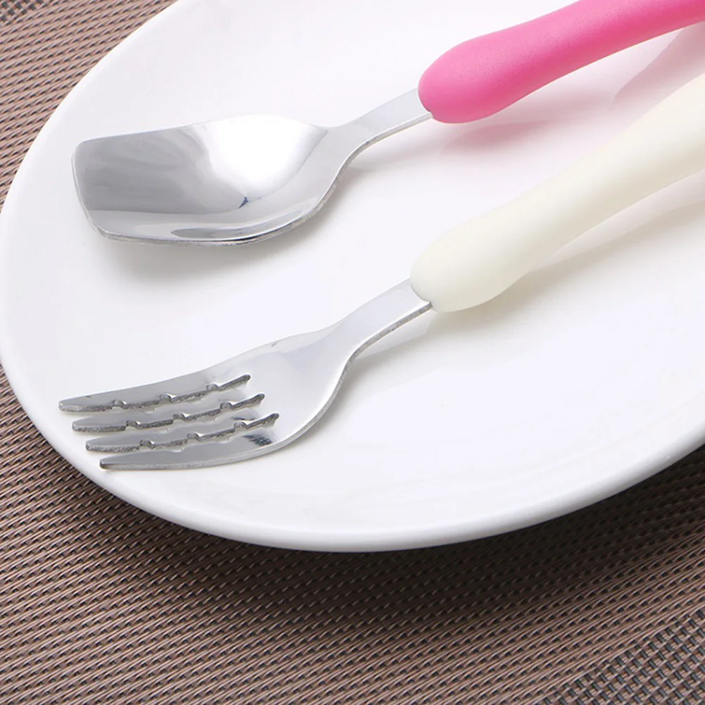 Lovely Cartoon Stainless Steel Mickey Minnie Fork Kids Dinnerware Tableware Set Child Baby Soft Silicone Handle Children Cutlery
Lovely Cartoon Stainless Steel Mickey Minnie Fork Kids Dinnerware Tableware Set Child Baby Soft Silicone Handle Children Cutlery
