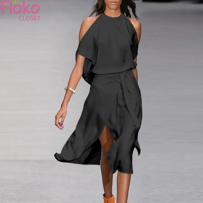 Летнее Длинное Платье Flokocloset с открытыми плечами и разрезом, повседневные офисные однотонные женские платья макси для женщин 2021
Летнее Длинное Платье Flokocloset с открытыми плечами и разрезом, повседневные офисные однотонные женские платья макси для женщин 2021