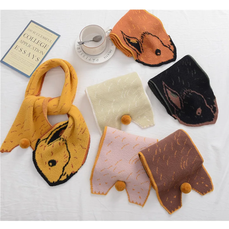 New Creative Rabbit Scarf for Baby Kids Autumn and Winter Boys Girls Warm Plush Knitted Scarf
New Creative Rabbit Scarf for Baby Kids Autumn and Winter Boys Girls Warm Plush Knitted Scarf