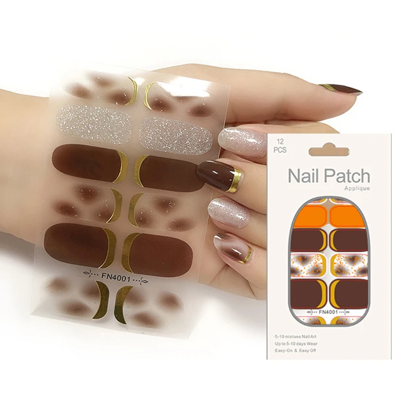 LADY KINDOM Smudge Glitter Gold Bronzing Crystal Nail Polish Strips Glitter Nail Wraps Sticker Waterproof Easy To Fit Nail Patch
LADY KINDOM Smudge Glitter Gold Bronzing Crystal Nail Polish Strips Glitter Nail Wraps Sticker Waterproof Easy To Fit Nail Patch