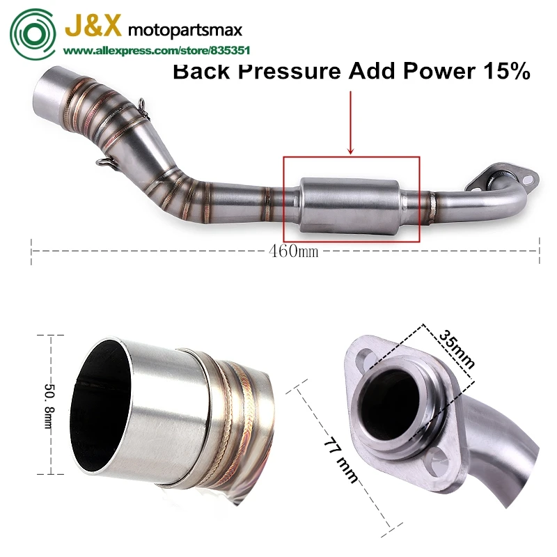 Middle Link Front Pipe Scooter Slip On Full System For yamaha Aerox155 NVX125 NVX155 NVX 155
Middle Link Front Pipe Scooter Slip On Full System For yamaha Aerox155 NVX125 NVX155 NVX 155