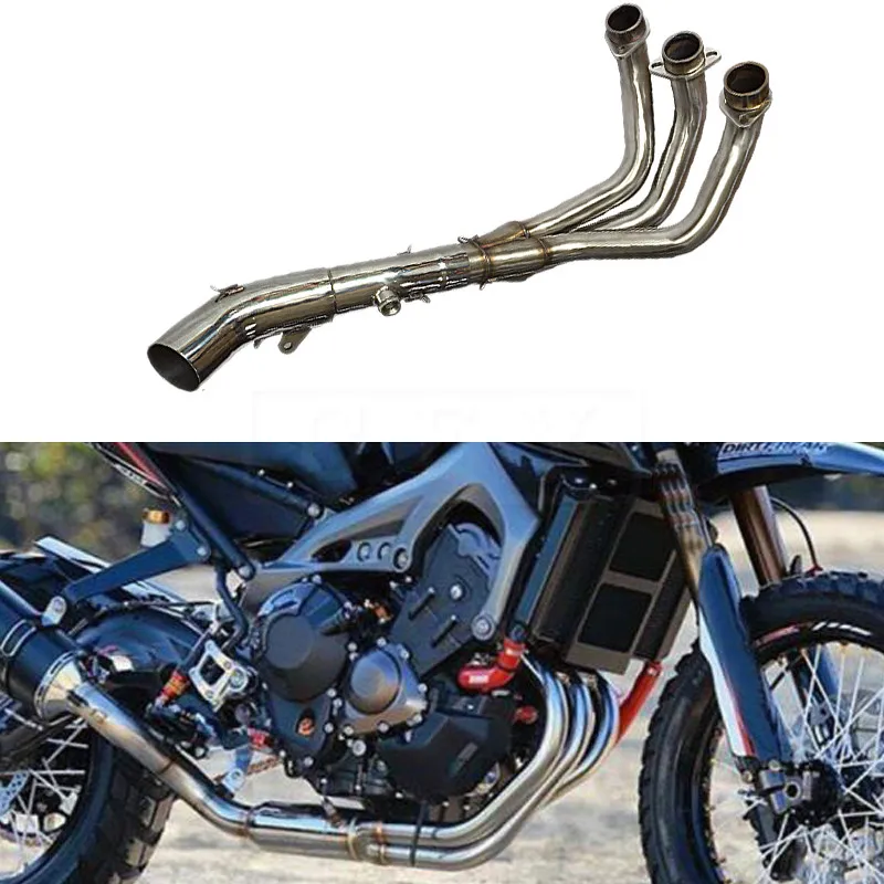 Мотоцикл для Yamaha MT09 2014 2015 2016 2017 MT 09 глушитель выхлопной трубы средняя труба