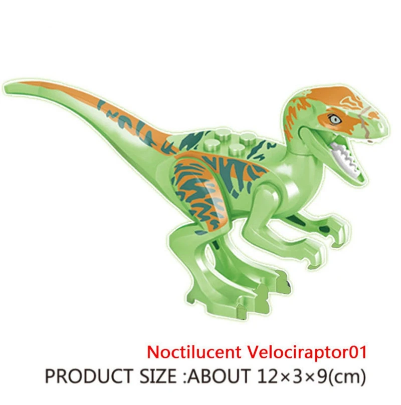 Green Luminous Locking Blocks Jurassic Dinosaurs Tyrannosaurus Rex Velociraptor Stegosaurus Building Blocks Toys For Children
Green Luminous Locking Blocks Jurassic Dinosaurs Tyrannosaurus Rex Velociraptor Stegosaurus Building Blocks Toys For Children