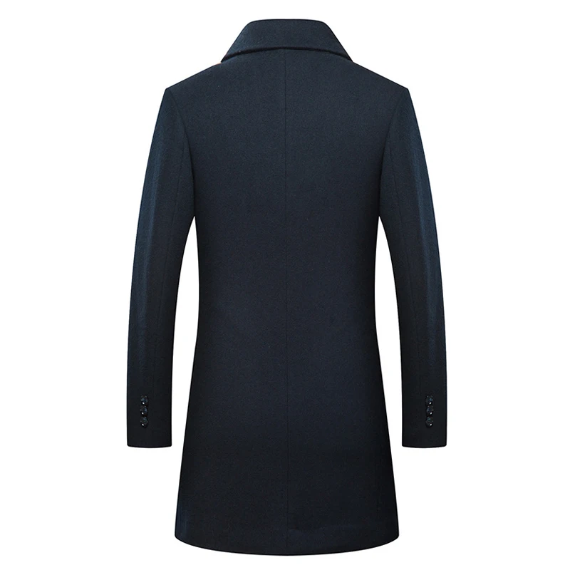 New 2020 Winter Men's Business Fashion Wool Coat Classic Style Solid Color Slim Fit Thick Warm Long Jacket Men Brand Overcoat
New 2020 Winter Men's Business Fashion Wool Coat Classic Style Solid Color Slim Fit Thick Warm Long Jacket Men Brand Overcoat